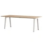 TipToe - NEW MODERN Dining table 95 x 220 cm, oak / cloudy white