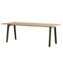 TipToe - NEW MODERN Dining table 95 x 220 cm, oak / rosemary green