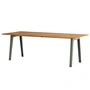 TipToe - NEW MODERN Dining table 95 x 220 cm, recycled reclaimed wood / eucalyptus gray