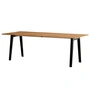 TipToe - NEW MODERN Dining table 95 x 220 cm, recycled reclaimed wood / graphite black
