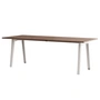 TipToe - NEW MODERN Dining table 95 x 220 cm, walnut / cloudy white