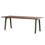 TipToe - NEW MODERN Dining table 95 x 220 cm, walnut / rosemary green