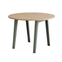 TipToe - NEW MODERN Dining table Ø 110 cm, oak / eucalyptus gray