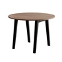 TipToe - NEW MODERN Dining table Ø 110 cm, walnut / graphite black