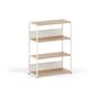 TipToe - Unit Shelving system, H 110 x 84 cm, oak / cream white