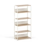 TipToe - Unit Shelving system, H 180 x 84 cm, oak / cream white