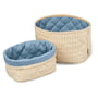 Cam Cam Copenhagen - Quilted storage baskets, oatfield (set of 2)