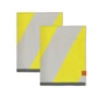 Mette Ditmer - Diagonal Guest towel, 40 x 55 cm, yellow (set of 2)