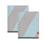 Mette Ditmer - Diagonal Guest towel, 40 x 55 cm, mint (set of 2)