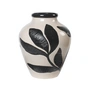 Broste Copenhagen - Herbert Vase Ø 33 x 40 cm, black / rainy day gray