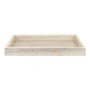 Mette Ditmer - Travertine tray, 30 x 40 cm, linen