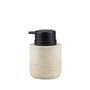Mette Ditmer - Travertine soap dispenser, low, linen