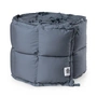Sebra - Baby cot bumper, quilted / forest lake blue