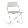 HAY - X-Line chair, indoor, chrome-plated / pale linden