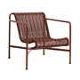 HAY - Palissade Cord Lounge Chair Low, iron red