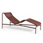 HAY - Palissade Cord Chaise Longue Deck chair, iron red