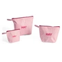 HAY - Candy Mono Toiletry bag, wash, light pink (3 pieces)