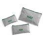 HAY - Candy Mono Toiletry bag, flat, gray (3 pieces)