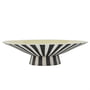 OYOY - Toppu Bowl, low, Ø 38 x H 11 cm, vanilla / black / white