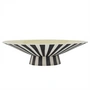 OYOY - Toppu Bowl, low, Ø 38 x H 11 cm, vanilla / black / white