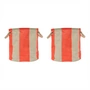 OYOY - Kara Storage basket M, cherry red (set of 2)