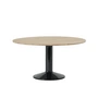Muuto - Midst Dining table, Ø 140 cm, oiled oak / black