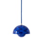 & Tradition - FlowerPot Pendant light VP10, cobalt blue / dusky blue