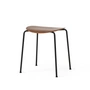 & Tradition - Pavilion AV36 Stool, H 46 cm, walnut (plastic glides)