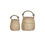 House Doctor - Cesta storage basket M, natural seagrass (set of 2)