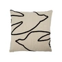 House Doctor - Fly cushion cover, 50 x 50 cm, black / off-white