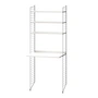 String - Workstation combination, 78 x 200 x 30 cm, white / dark gray