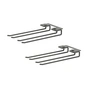 String - Hanger Rack Module for wine glasses, 16 x 20 cm, dark gray (set of 2)