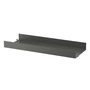 String - Metal shelf with high edge, 78 x 30 cm, dark gray