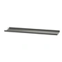String - Metal shelf with low edge, 78 x 20 cm, dark gray