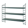 String - Pocket Wall shelf, blue-green (RAL 6004)