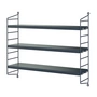 String - Pocket Wall shelf, steel blue (RAL 5011)