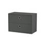 String - Cupboard module with drawers 58 x 30 cm, dark gray