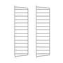 String - Wall ladder for String Shelf 75 x 20 cm (set of 2), dark gray