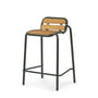 Normann Copenhagen - Vig outdoor bar stool, h 65 cm, natural robinia / dark green