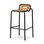 Normann Copenhagen - Vig outdoor bar stool, h 75 cm, robinia natural / black