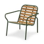 Normann Copenhagen - Vig Outdoor Lounge Chair, Robinia natural / dark green