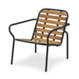 Normann Copenhagen - Vig Outdoor Lounge Chair, Robinia natural / black