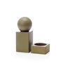 applicata - Twist salt and pepper set, oak stained olive green