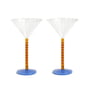 & klevering - Coupe Perle cocktail glass, caramel (set of 2)