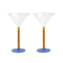 & klevering - Coupe Perle cocktail glass, caramel (set of 2)