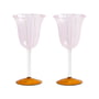 & klevering - Eve wine glass 180 ml, pink (set of 2)