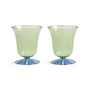 & klevering - Eve drinking glass 200 ml, green (set of 2)