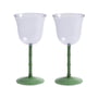 & klevering - Dot wine glass 180 ml, purple (set of 2)