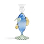 & klevering - Fish candle holder, blue