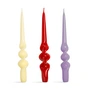 & klevering - Alpha Stick candles, sunset (set of 3)